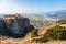 St Stefan Monastery in Meteora rocks, meaning suspended into air in Trikala, Greece