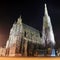 St. Stephan cathedral in Vienna at night