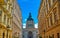 St. Stephen`s Basilica located on the Pest side of Budapest, Hungary