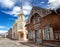 St. Trinity Church and old town of Rakvere, Estonia. Green summer time. Beautiful cityscape, a trip to the countries of northern