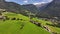 St. Valentin Church on alpine meadow in Castelrotto, Dolomites, Alps, Italy