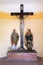 St Valentine martyr and St. Vitus martyr under the crucifix