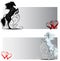 St Valentine rear horse banners black and white