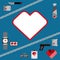 St. Valentines Day Symbols mens Accessories Icons Set Flat Design