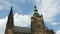 St Vitus Cathedral and cloudy sky closeup time lapse