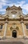 St. Walburga church facade in Bruges, Belgium