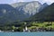 St. Wolfgang, Wolfgangsee, the lake with the romantic little community and the mountains