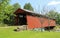 Staats Mill Covered Bridge and dry tree