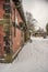 Stable block in the snow