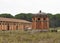 Stable and troughs for horses on a farm in Tuscany