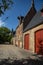 Stable yard buildings Loppem Castle Bruges.