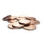 A stack of 1 US cent penny coins isolated on white. 3D illustration, clipping path