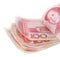 Stack of 100 Yuan bills