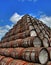 Stack of barrels