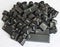 Stack of black computer keyboard keys