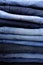 Stack of Blue Jeans - Varying Shades of Washed Denim