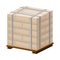Stack of Bricks Corded with Ropes Rested on Pallet for Transportation on Site Vector Illustration