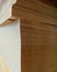 Stack of brown paperboard. Industrial paper material supplies