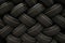 Stack of car tires with shadow deep of view. Great for backgrounds