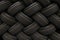 Stack of car tires with shadow deep of view. Great for backgrounds