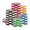 Stack chips casino isolated on a white background. Vector illustration