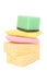 Stack of cleaning sponges