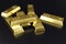 Stack close-up Gold Bars, weight of Gold Bars 1000 grams Concept of wealth and reserve. Concept of success in business