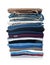 Stack of clothing isolated