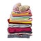 Stack of clothing shirts