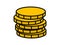 Stack of coins icon