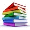 Stack of colorful books