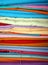 Stack of Colorful Fabrics