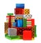 Stack of colorful presents