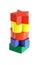 Stack of colorful wooden blocks