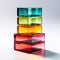 Stack of Colourful acrylic Glass Samples