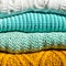 Stack of Cozy Cotton Knitted Sweaters