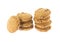 Stack cracker chocolate isolate on white background