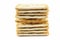 Stack cracker in square shape isolated