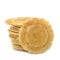 Stack of Crackers Isolated