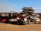 Stack of crushed cars