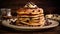 stack delicious pancake food