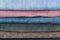 Stack of different denims close up