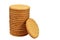 Stack of digestive biscuit