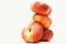 Stack of Donut Peaches