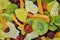 Stack Dried fruits background