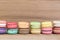 Stack Focus Image Of Colorful French Macarons