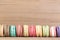 Stack Focus Image Of Colorful French Macarons