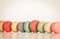 Stack Focus Image Of Colorful French Macarons