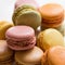 Stack of French Macaroon Food Photography