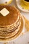 Stack of Fresh Buttermilk Pancakes